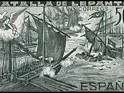 Spain 1938 Lepanto 50 CTS Azul Indigo Edifil 865A